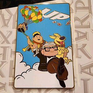 Disney Pixar Up Movie Poster Jumbo 3” Enamel Pin Monogram Carl Russel Dug NEW